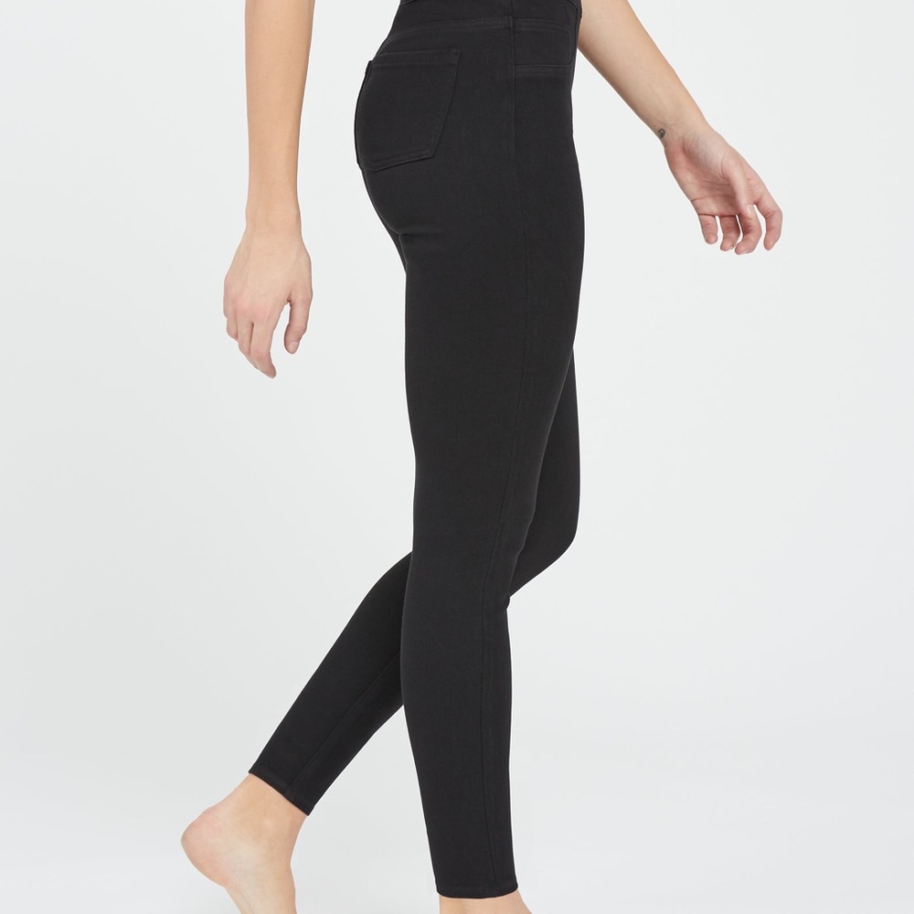 SPANX | Jean ish Black Knit Denim Leggings plus size 1X - Picture 10 of 10